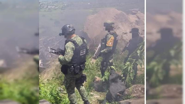 Militares bien armados y equipo táctico llegaron a Narcocampamento a Michoacan y lo revientan, nadie llego a amedrentar