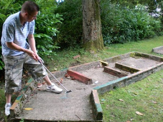 Crazy Golf at Henllan Station on the Teifi Valley Railway