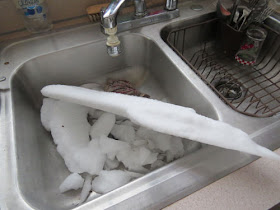 frost in sink