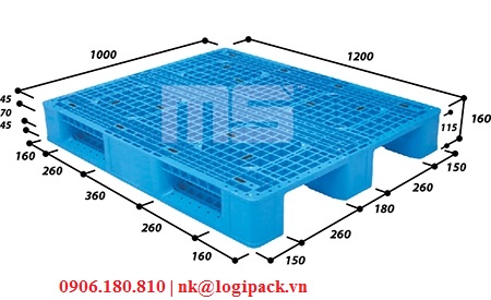 Pallet nhựa EN4-1210-V2 (RFID)-R0