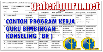 Contoh Program Kerja Gru BK Kurikulum 2013 Terbaru - Galeri Guru