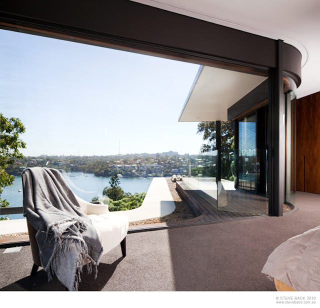 Balcony with the city view 