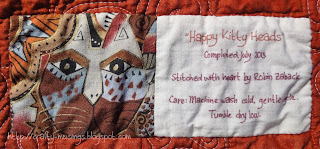 Happy Kitty Heads, label