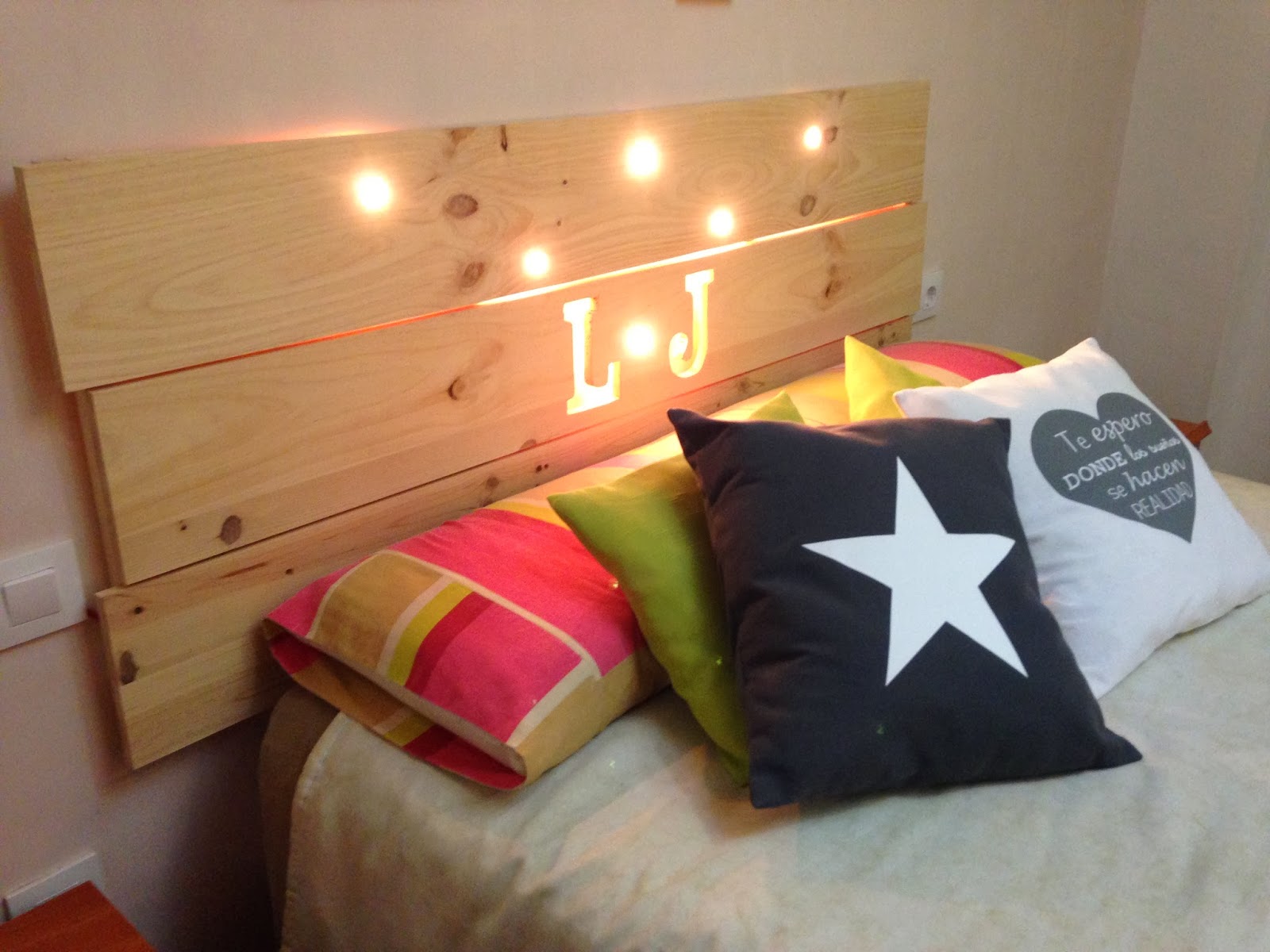 DIY cabezal personalizado con luces