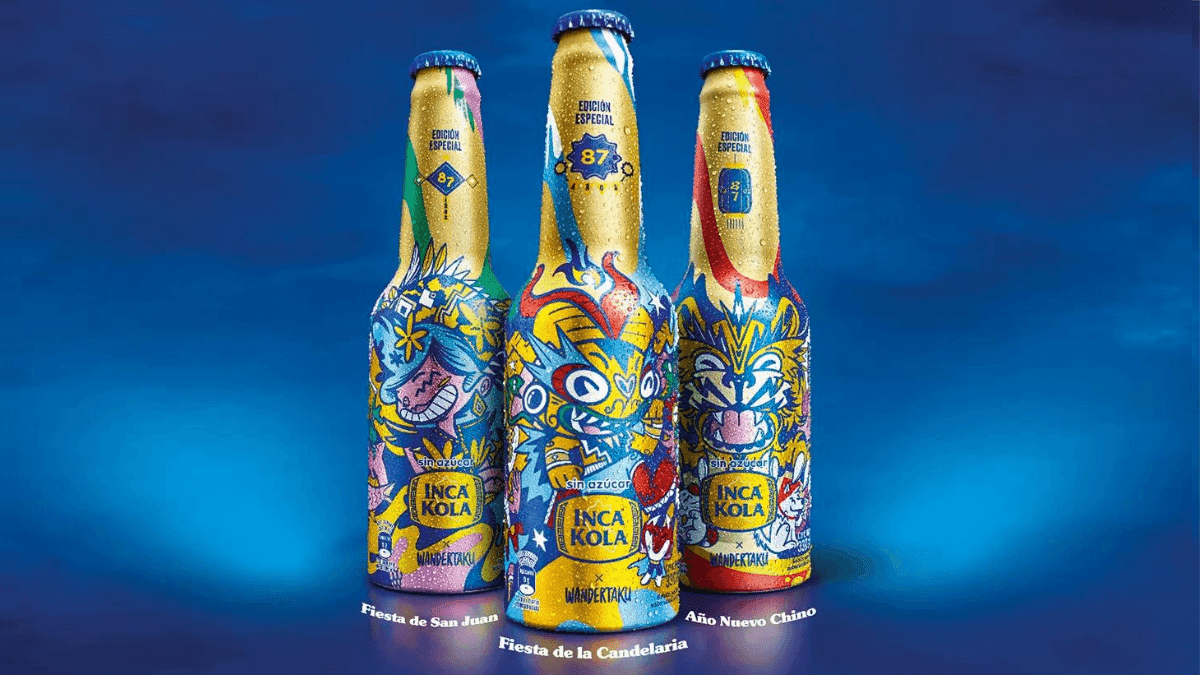 coleccion de botellas aluminio inca kola 87 años