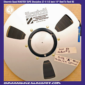 Sun Ra Arkive: Sun Ra Reel To Reel Master Tapes from Ebay - Discrete Quad MASTER TAPE Discipline 27-II 1/2 inch 10" Reel To Reel 02