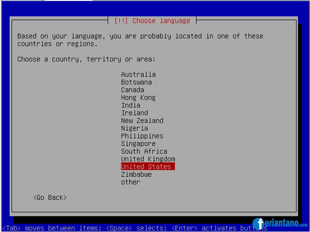 Cara Install Debian 5 Lenny Berbasis Text (CLI) Lengkap Dengan Gambar - Feriantano.com