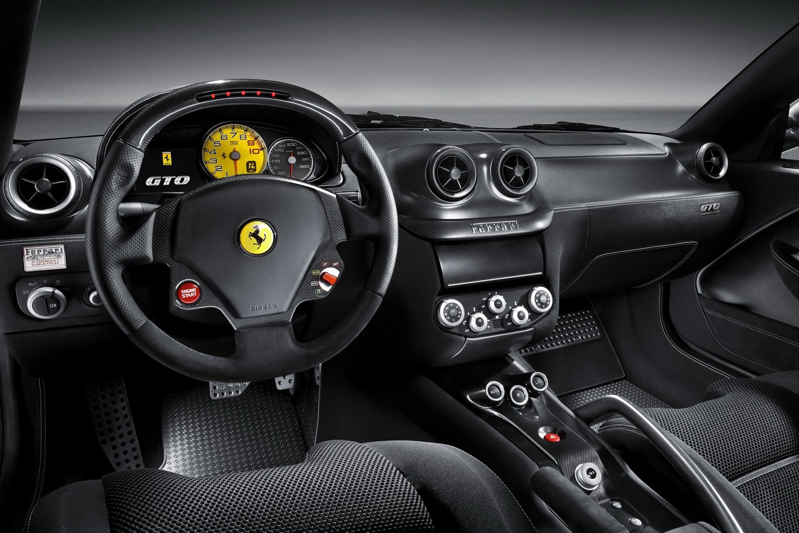 Ferrari 599 GTO Interior Wallpaper