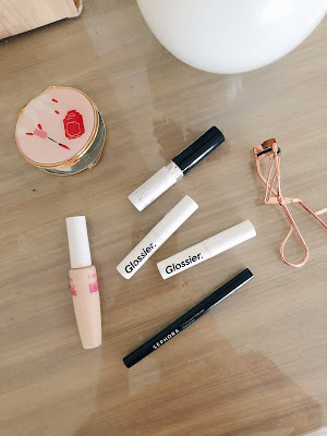 makeup beauty blogger sephora eyeliner drugstore glossier lipstick review brows korean