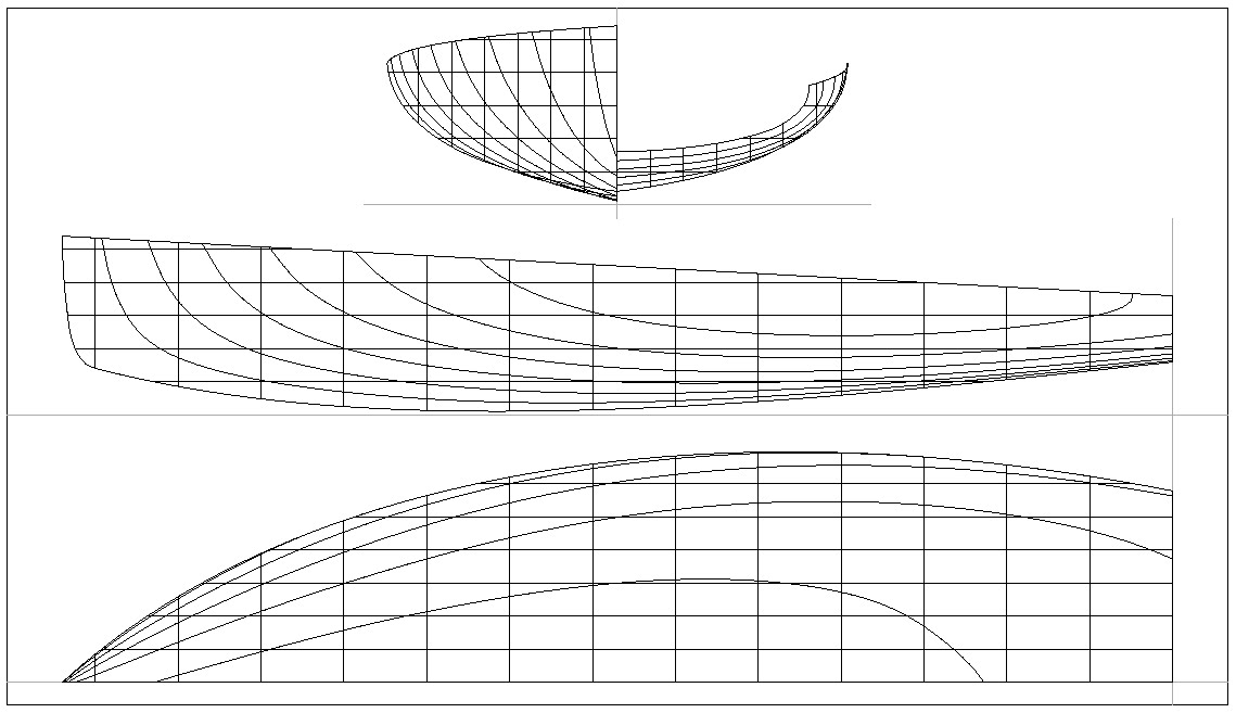 The lines to the Olympic Europe dinghy.