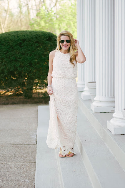 Open Back Lace Maxi Dress from Nordstrom