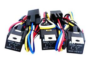 Relay Harness AGT (5 Pack) 30/40 AMP Relay Harness Spdt 12V Bosch Style (40AMP-HRNS)