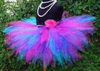 designer blue and pink tutu