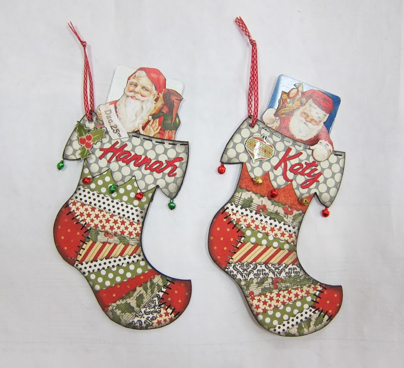 Junk&stuff: Christmas Stocking Gift Card Holders