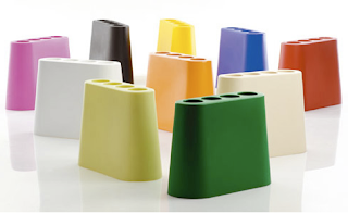 Italian umbrella stand, Roto-molded polythene, bright colors