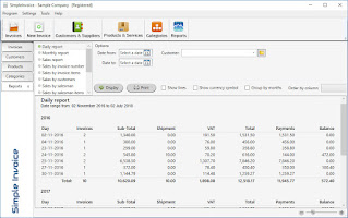 Simple Invoice V3.22.0 Rev26 - Classic Desktop Software