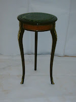 French Antique Side Table with marble top  