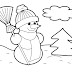 Olaf Santa Coloring Pages