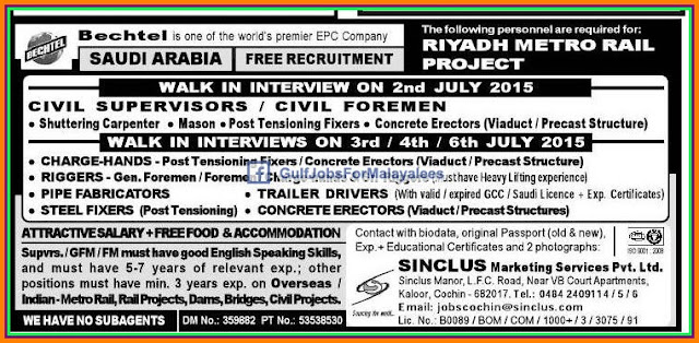 Free Job Recruitment for KSA