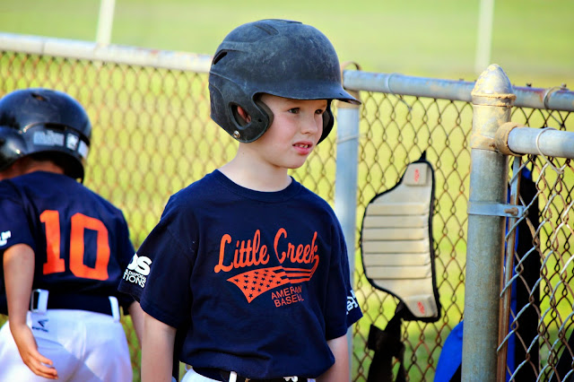 Troy, age 8, Little Creek American baseball, Pinto league, Go Tigers! 2015