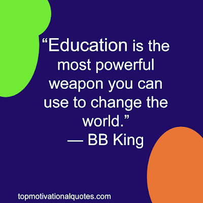 positive quotes for education - education is the more powerful weapon to change the world