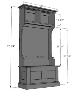 hall bench plans