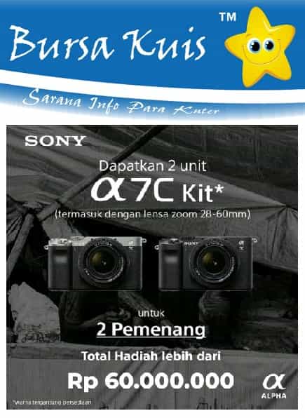 Kuis Online Terbaru Berhadiah Kamera Mirroless Sony