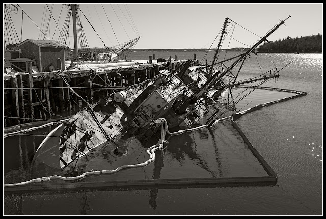 Lunenburg Harbour; Sunk; Ship; Boat; Nova Scotia