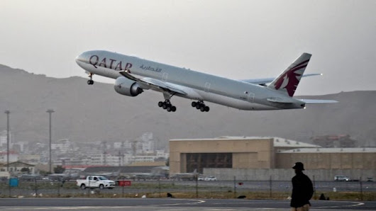 The Qatar Airways flight