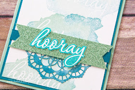 Celebration card featuring Reverse Words from Stampin' Up! UK - Get these free stamps here
