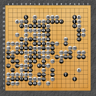 棋譜解説図（数字、記号入り）