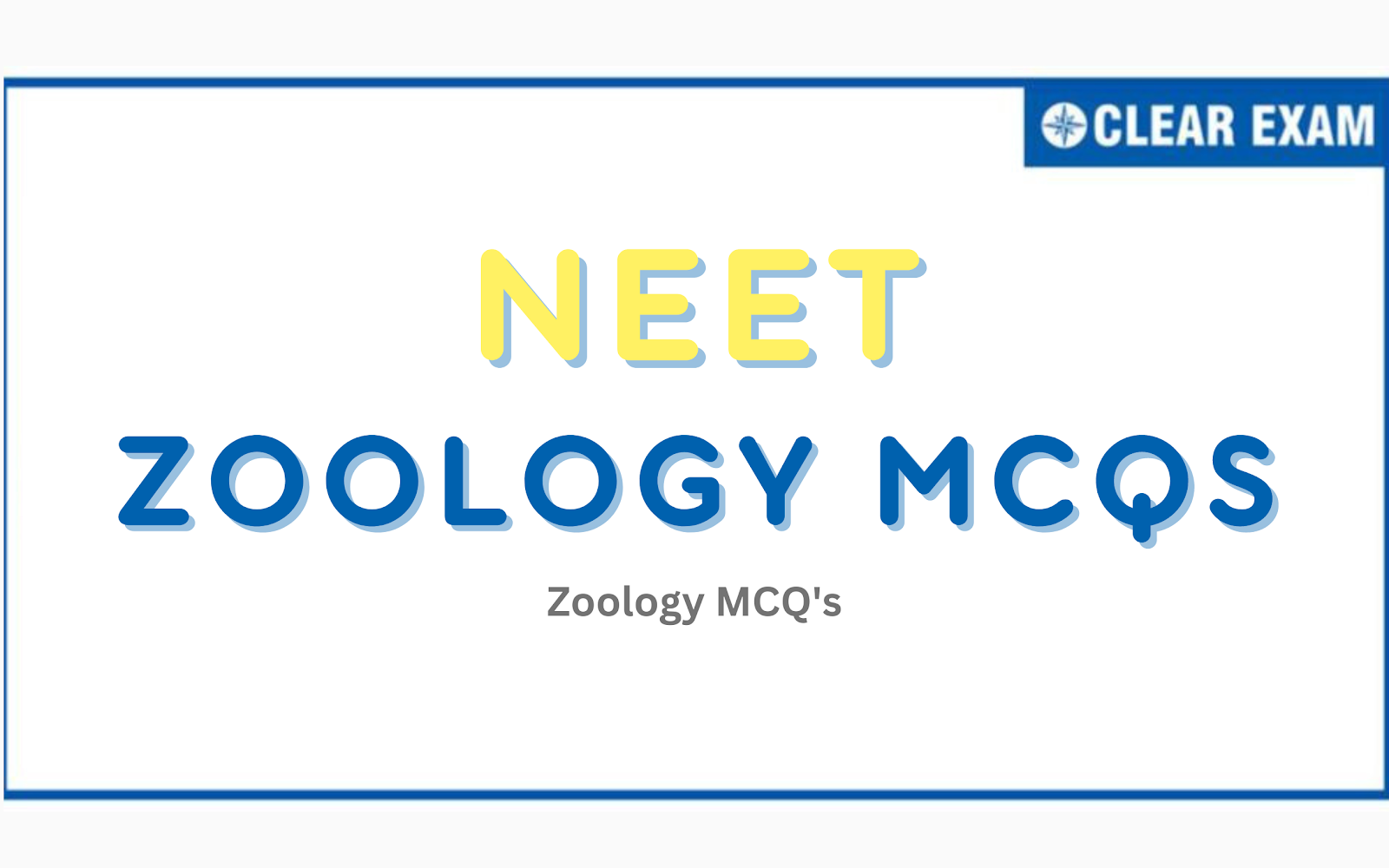 NEET Zoology MCQs