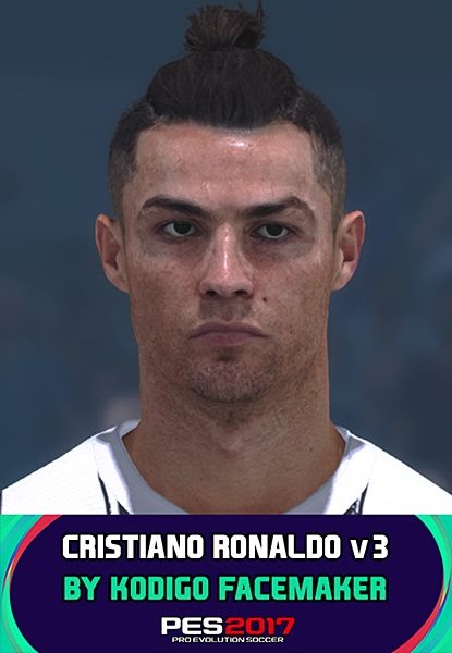 Cristiano Ronaldo Ponytail Hairstyle - PES 2017 - PES 