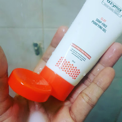 Pembersih wajah tanah liat bebas sabun Azyma Care, Azyma Care, jenama dijamin berkualiti, produk dermatologist tested, Halal Jakim, hypoallergernic
