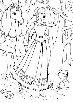 Barbie Coloring Sheets on Barbie Coloring Pages 002