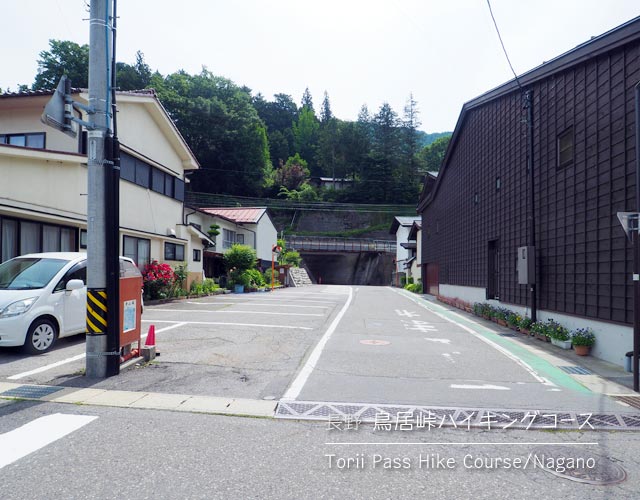 鳥居峠ハイキングコース（藪原駅〜峠の入口まで）