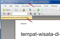 Mengunci PDF Menggunakan PDF XChange Viewer 3