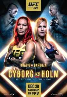 Review of UFC 219 pay-per-view Cyborg vs Holm