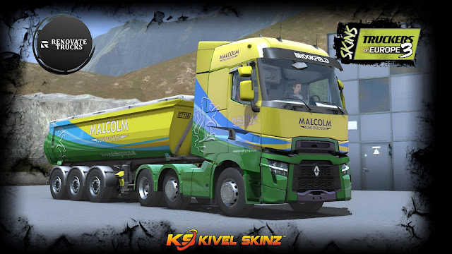 SKINS RENOVATE-R-RANGER 2021 - RENAULT RANGE T MALCOLM CONSTRUCTION COMBO