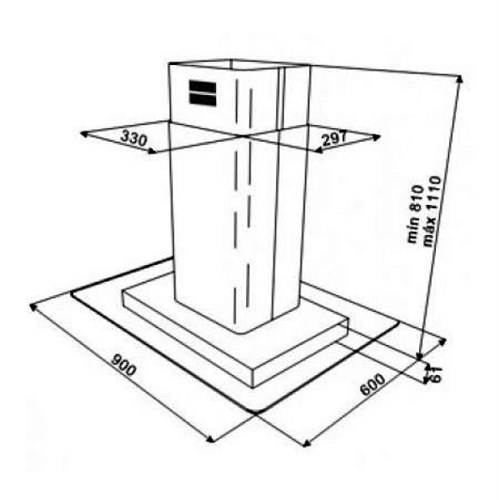 MÁY HÚT MÙI ĐẢO TEKA DG3 ISLA-980 