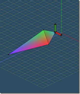 A local coordinate system is attached to the bone