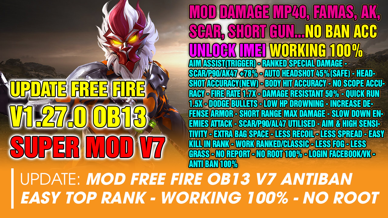 Link Hack Free Fire Ob12 Working!!