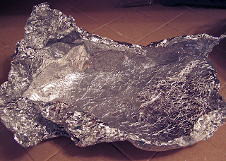 Aluminum Foil Ready to Recycle