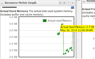 Actual used memory static