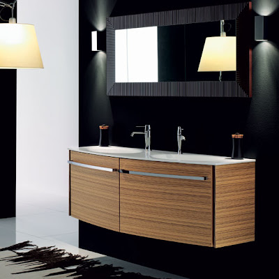 MODERN BATHROOM INTERIOR DESIGN WITH WOODEN ELEMENTS