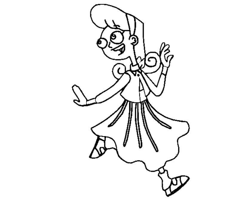 Printable Candace Flynn 9 Coloring Page