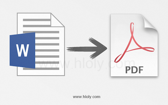 تحويل ملف الوورد word إلى ملف بي دي أف pdf بدون برامج