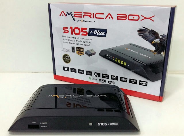 AMERICABOX S105 PLUS NOVA ATUALIZAÇÃO V1.43 - 26/08/2020