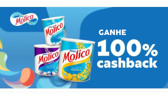 Ganhe 100% de cashback no Molico comprando com o Méliuz