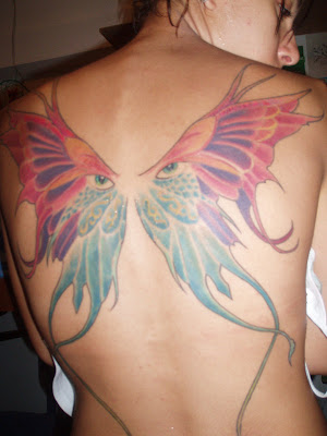 When getting a butterfly tattoo design you can find a variety of colors 